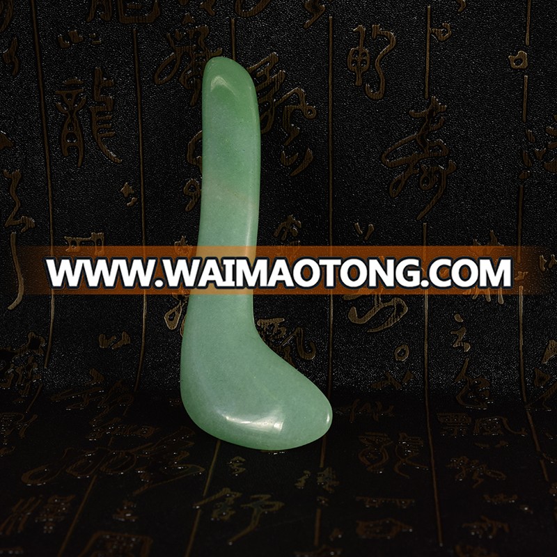 Hot wholesale natural Green Aventurine EYES massager Gua Sha Tool for sale. Hot sell massager Tool.