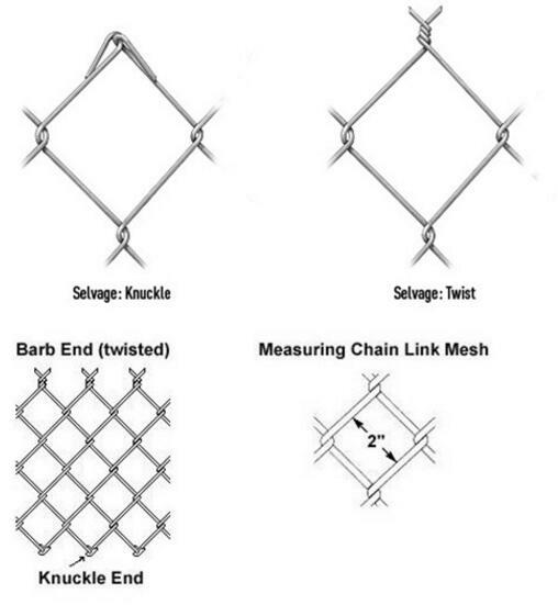 1/2" 1" decorative Stainless steel/aluminum/copper Diamond Mesh fence/chain link fencing roll