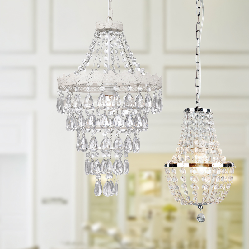 Modern Vintage Crystal Chandelier Lighting Rustic LED Pendant Hanging Light for Home Hotel Deco NS-120261