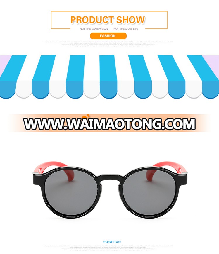 Wholesale TR90 Frame Round Lens Baby Child Kids Polarized Sunglasses