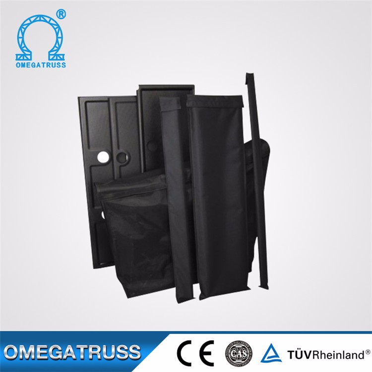 black colour aluminum music booth truss with used for indoor concert