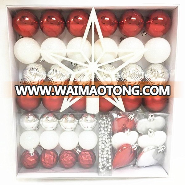 2017 hot sale shatterproof christmas ball ornaments