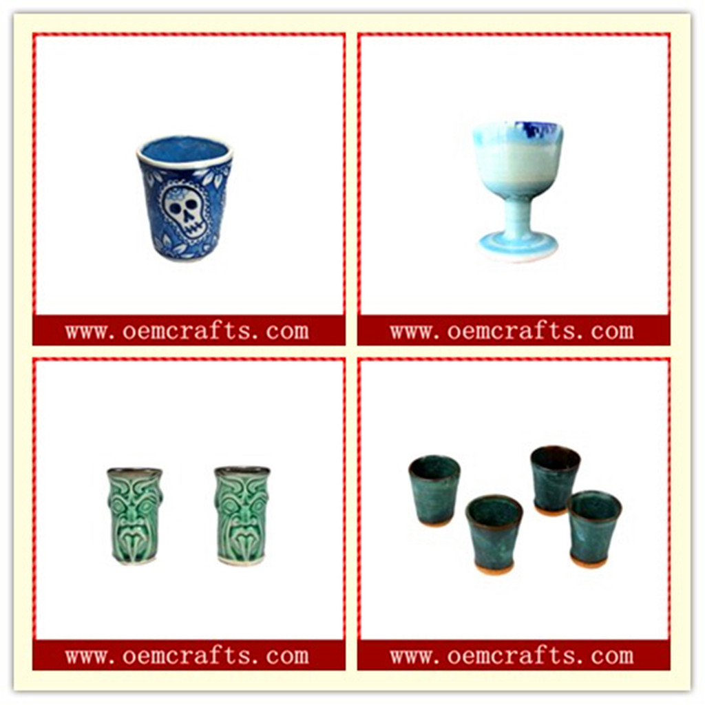 Handmade Royal Blue Custom Tiki Shot Glass wholesale