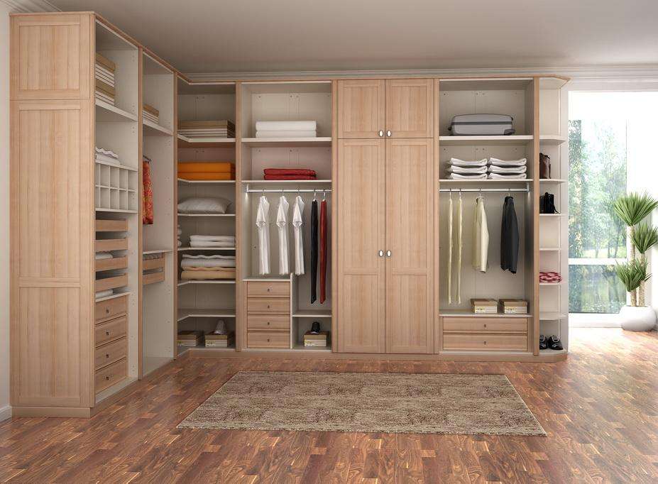 New arrival high quality wood almirah designs clothes portable closet manufacture in guangzhou