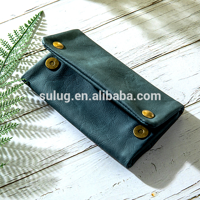 High quality customized Wallet Leather tobacco pouch bag case rolling cigarettesoft pu leather tobacco pouch