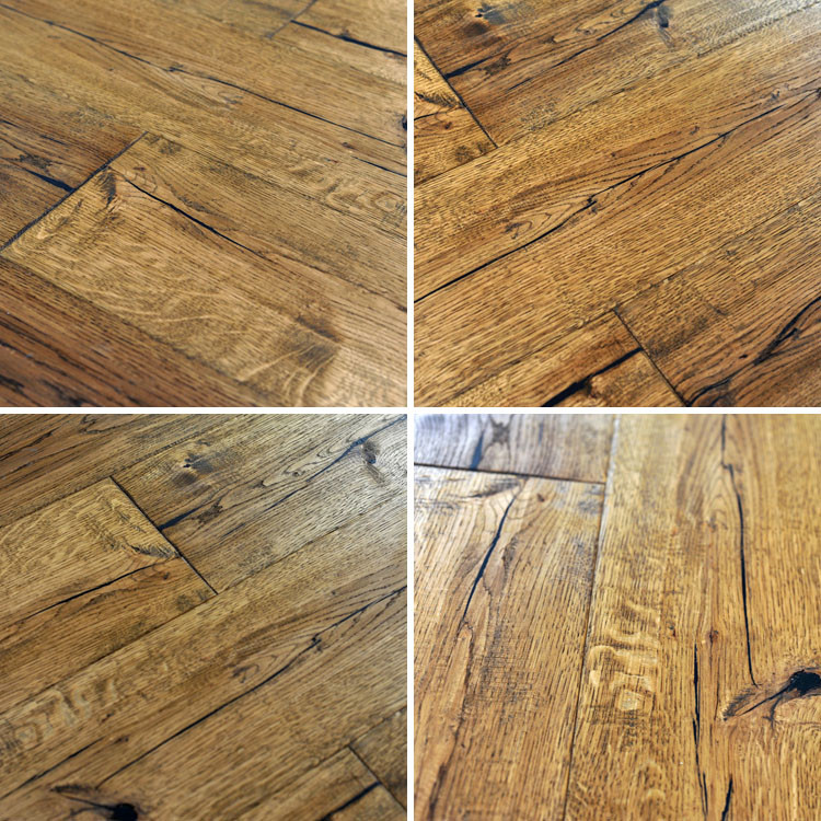 Multiple colors hand scraped engineered hardwood flooring