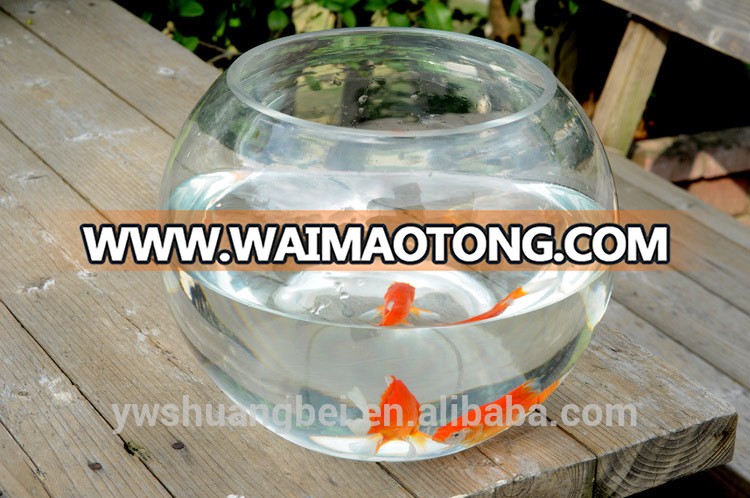 Wholesale Cheap Beautiful Round Borosilicate Glass Fish Bowl, Fish Tank For centerpieces