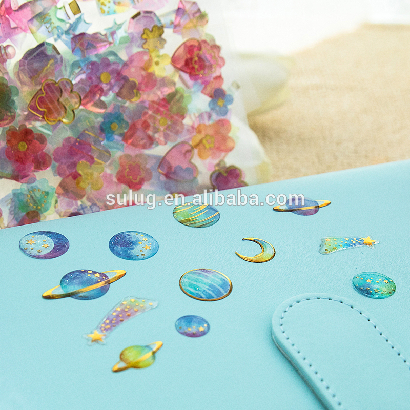 3D crystal sticker cute stickers DIY award sticker 2019 luminous sticker