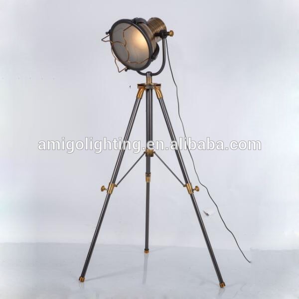 unique vintage industrial led floor lamp IF50 black