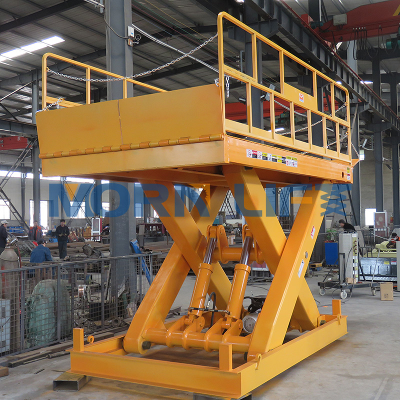 electric hydraulic vertical scissors floor level air tilter table for factory