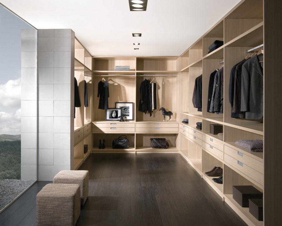 moisture proof  walk in closet organizer design for master room design