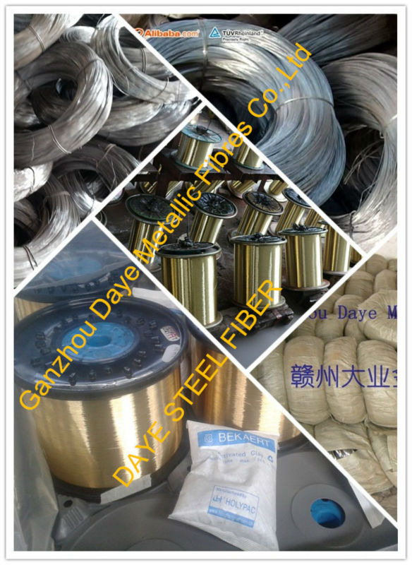 Micro steel fiber 6mm for reactive powder concrete as construction material