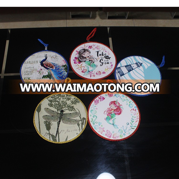 Custom logo printed cup coaster resin promos