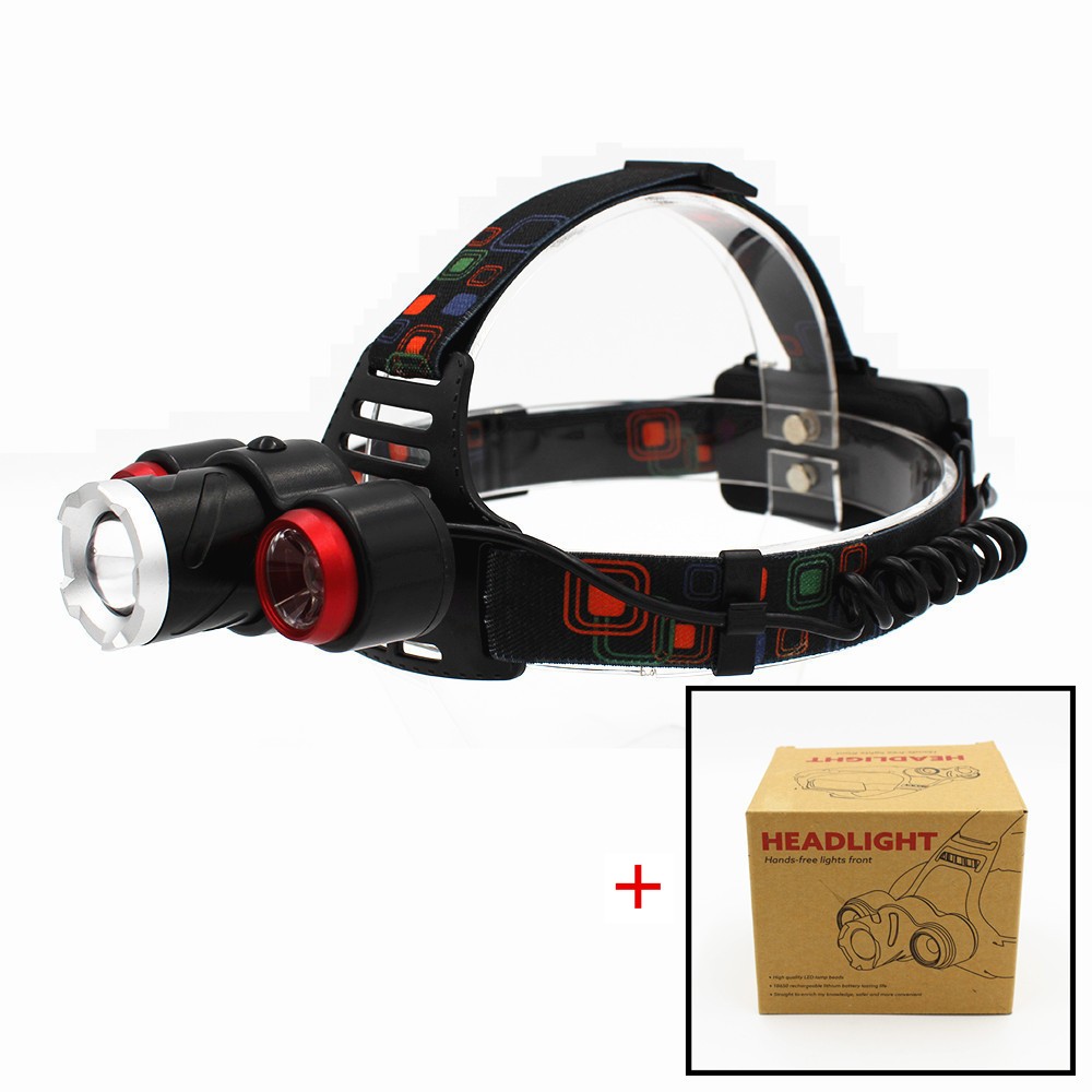 Waterproof 16Watt Zoomable brightest headlight bulbs led headlamp t6 with 1600lumens