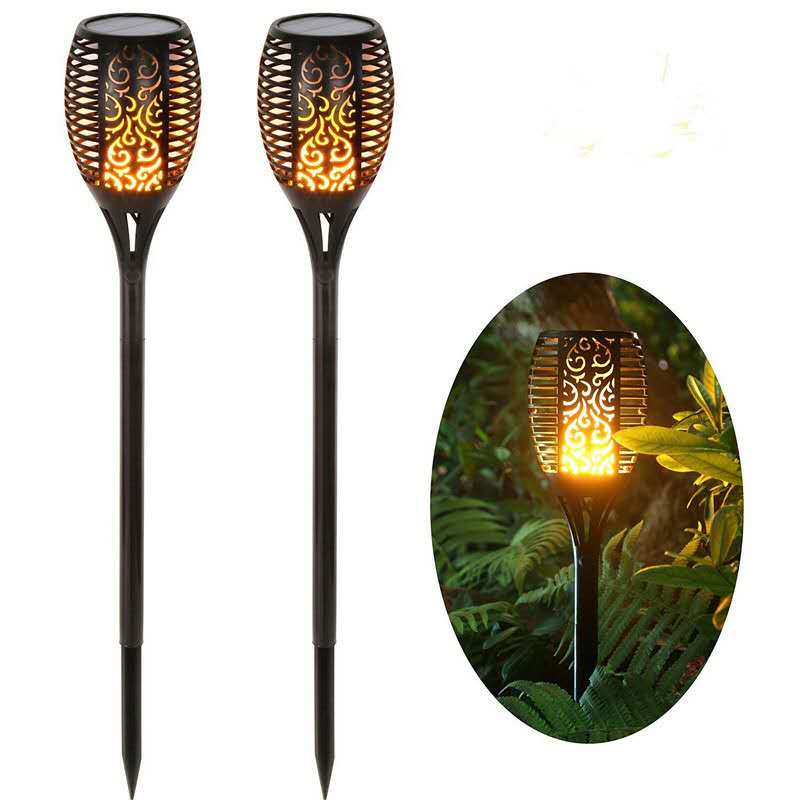 Hot sale discount energy torch emergency outdoor home garden 1w solar light