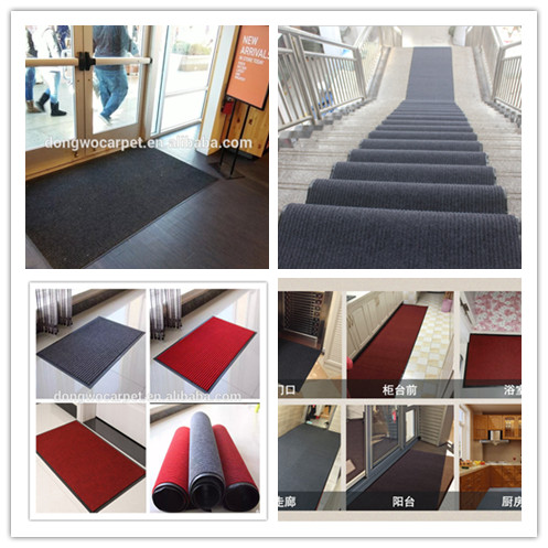 24x36 inch Polyester pile and Latex Backing Outdoor Anti Slip Door Mat