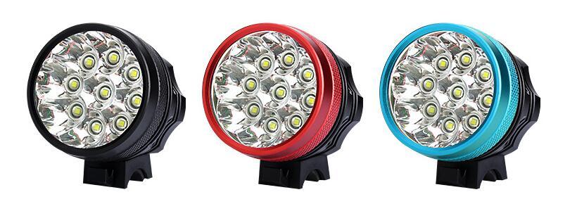 9 x CREE XML XM-L T6 15000LM LEDs Cycling Bicycle Waterproof LED Bike Light