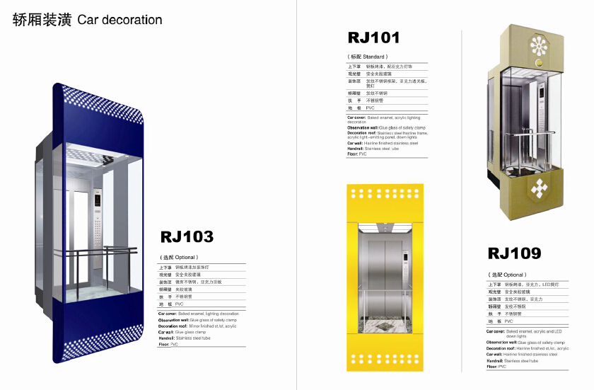 Modern Panoramic Elevator Lift VVVF Control