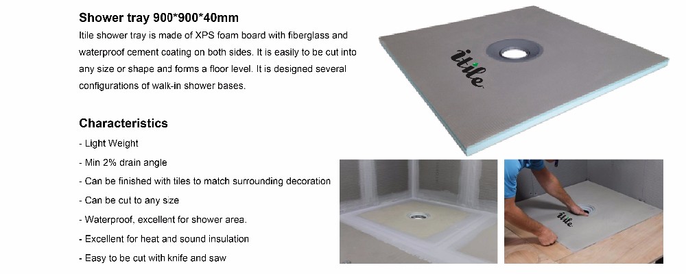 tileable xps foam shower tray shower base