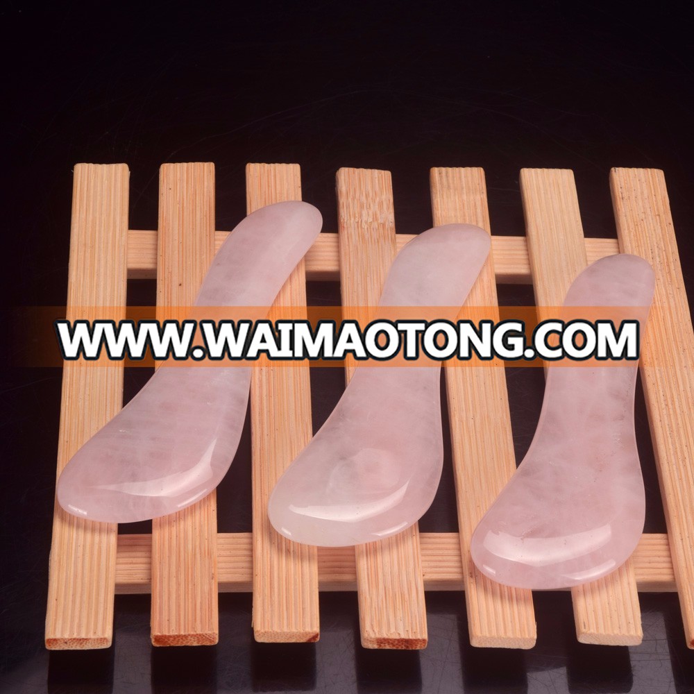 Natural Rose quartz Gua Sha Massage Board for Body