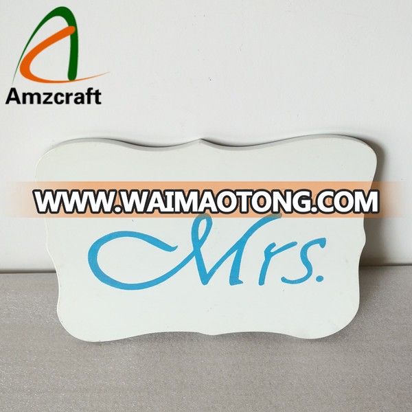 White Painted MDF Wood Plaque Customized Signs