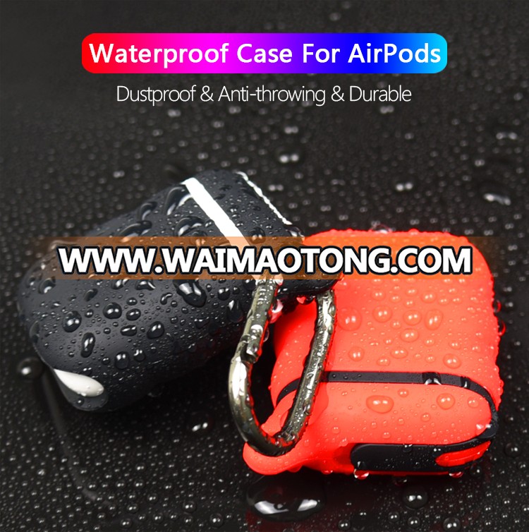 Amazon Top Seller 2019 New Waterproof Shockproof Silicone Mobile Charging Phone Earphone Case Cover For Airpod Wholesale