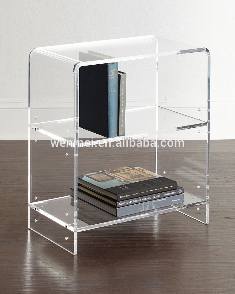 Modern Design Acrylic Book Display Lucite Bookcase