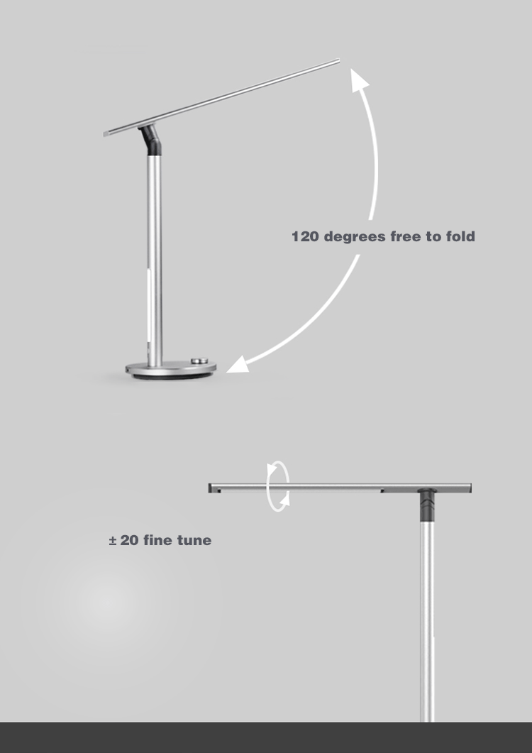 Lampat dimmable led desk lamp 3 lighting modes aluminum Alloy  table lamp led night light