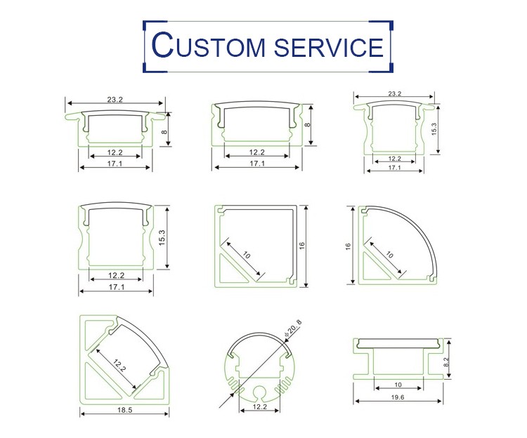 30w Extrusion Profile Aluminium Heatsink Cooling For Led Strip