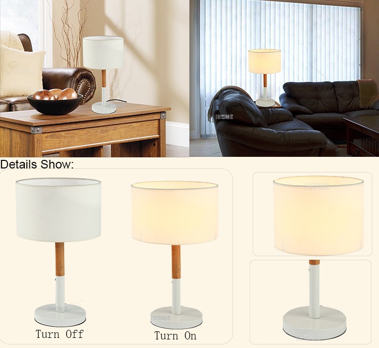 Wholesale fabric shade wooden base classical wood lamp/modern table light/floor lamp sets