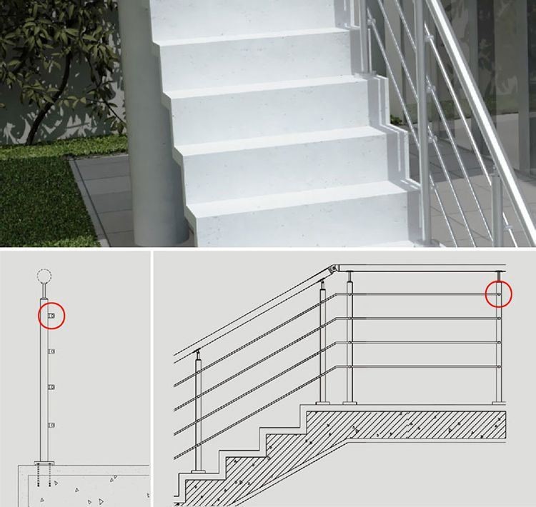 Stainless Steel High Technology Stair Accessories