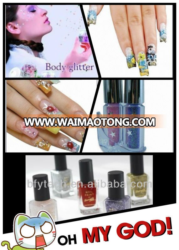 Mixed Hexagon Holographic Cosmetic grade, Christmas Occasion and polyester Material glitter powder