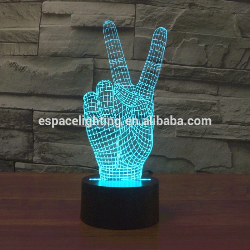 colorful 3D effective Led table lamp 3D led night Light