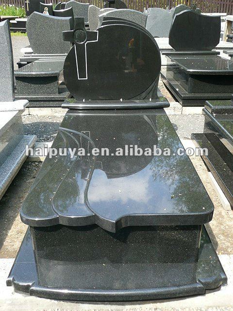 black granite tombstone for sail