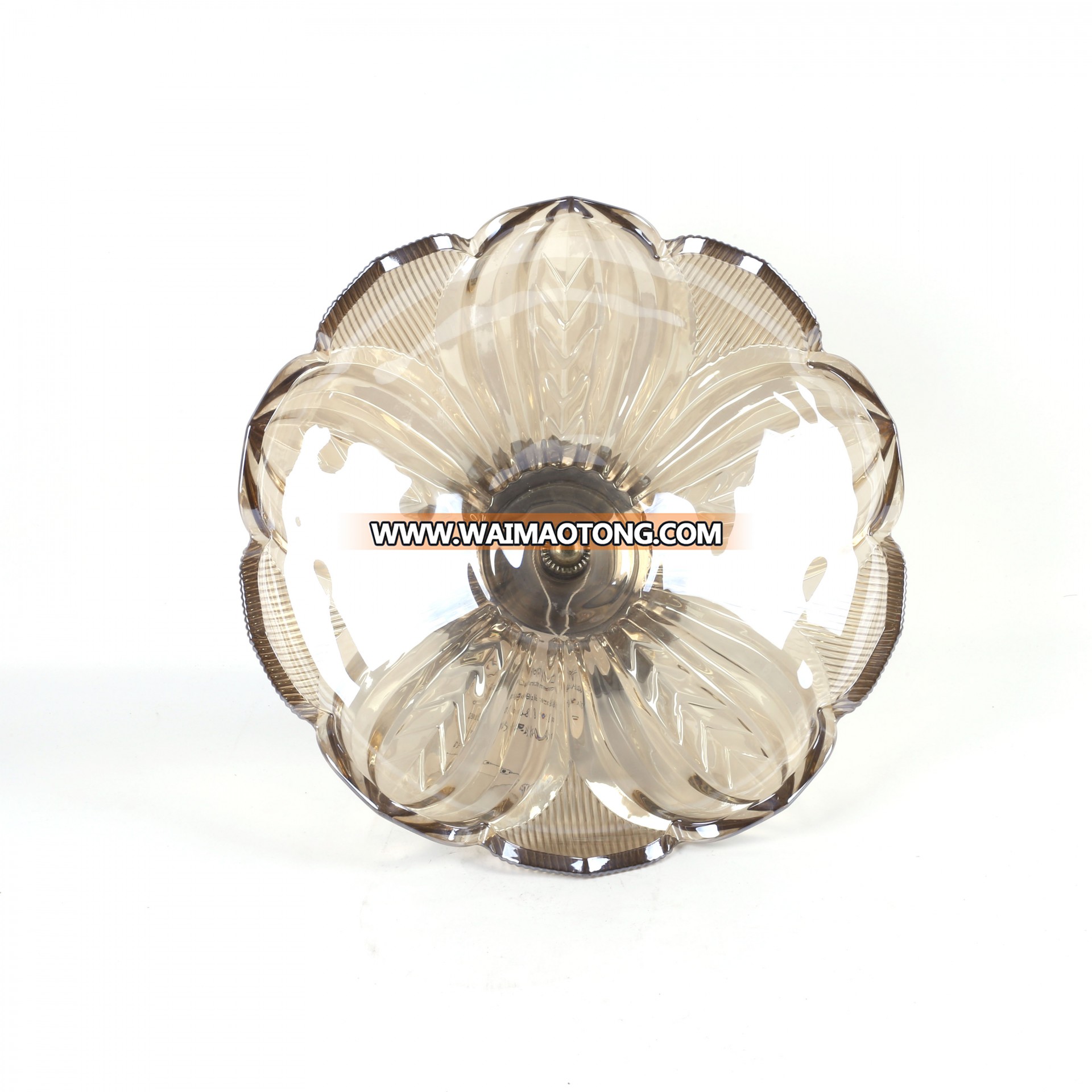 NO P016 popular metal base leaves pattern fruit plate for living dining employ