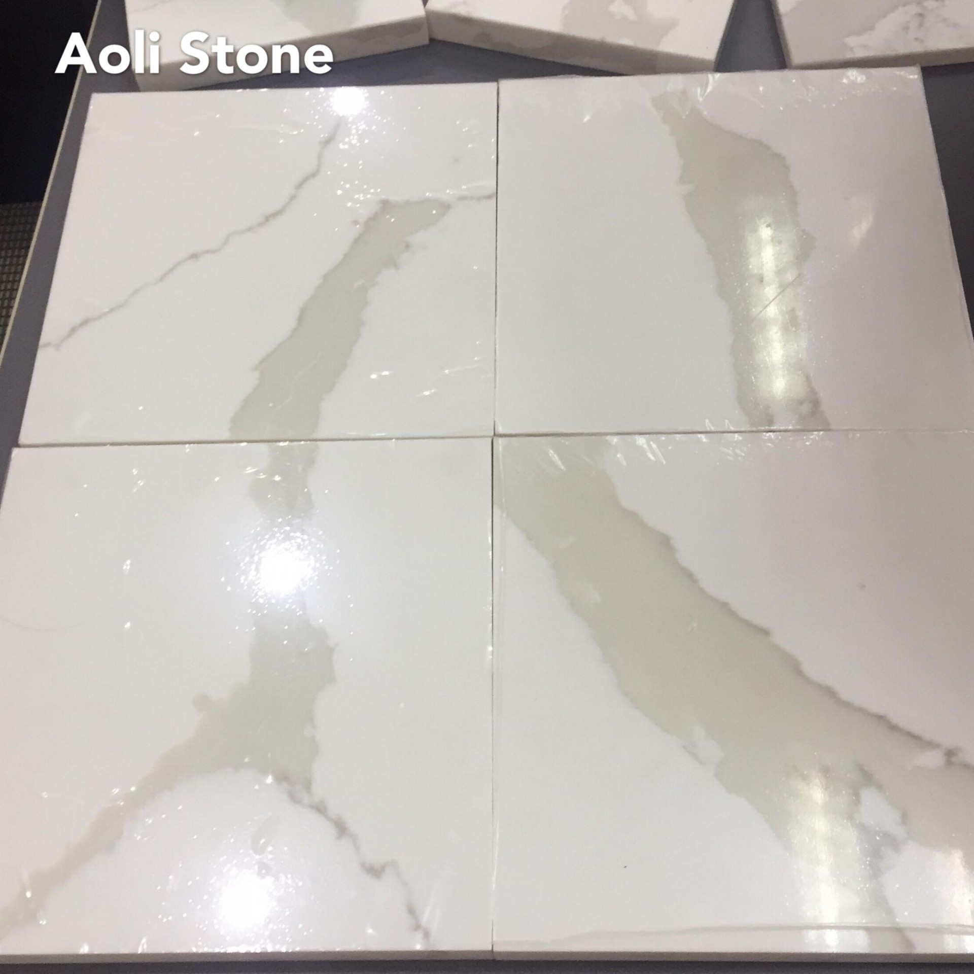 Aoli Stone Calacatta Artificial Quartz Stone Slab Factory