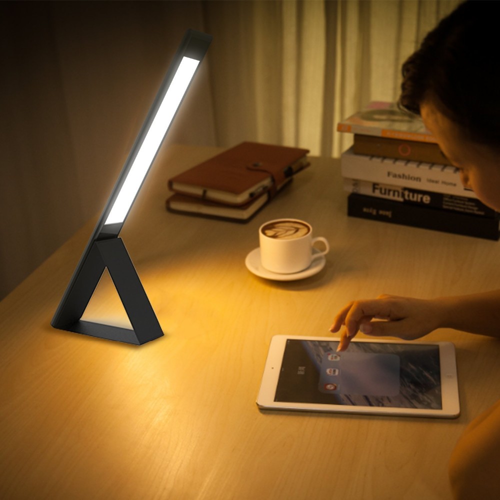 Promotion Rechargeable Touch-Sensitive Control Panel Dimmable LED Desk Lamp