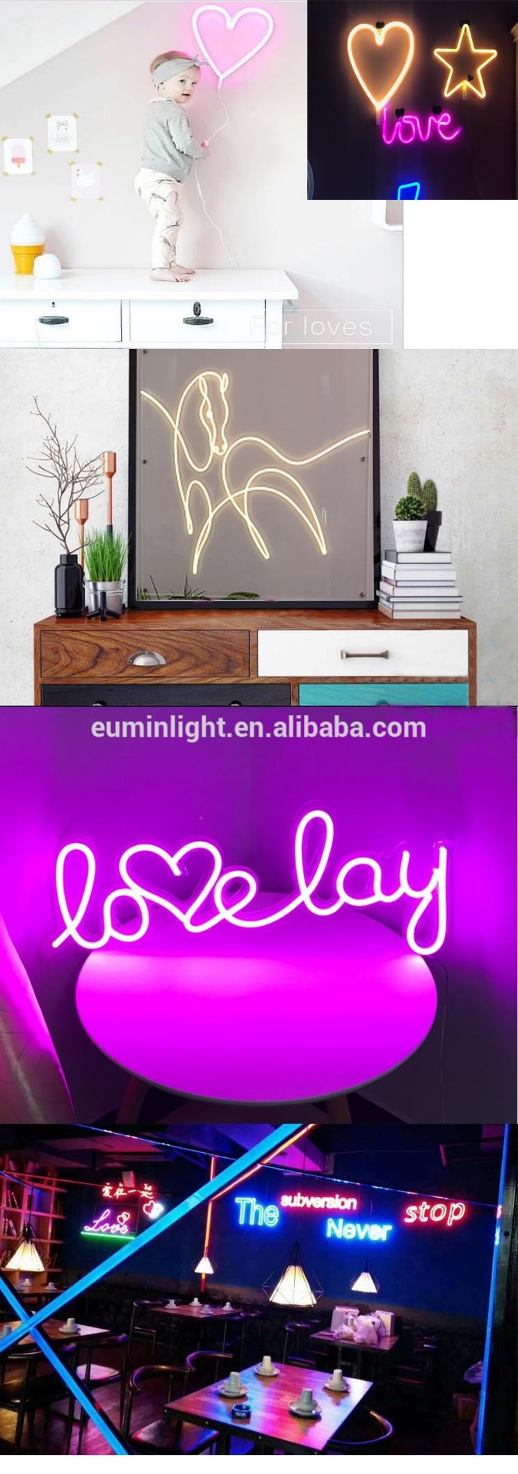 Christmas 12V custom decoration led neon sign