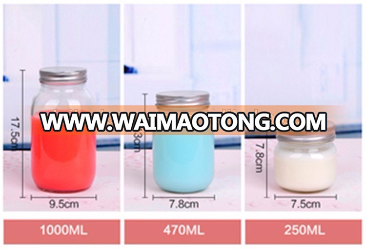 DAILY 1000ml/32oz glass mason jar In Low MOQ Wholesale