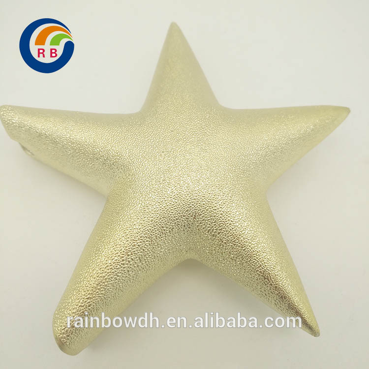 Wholesale Gold Ceramic Star Ornament for Christmas Table Decoration