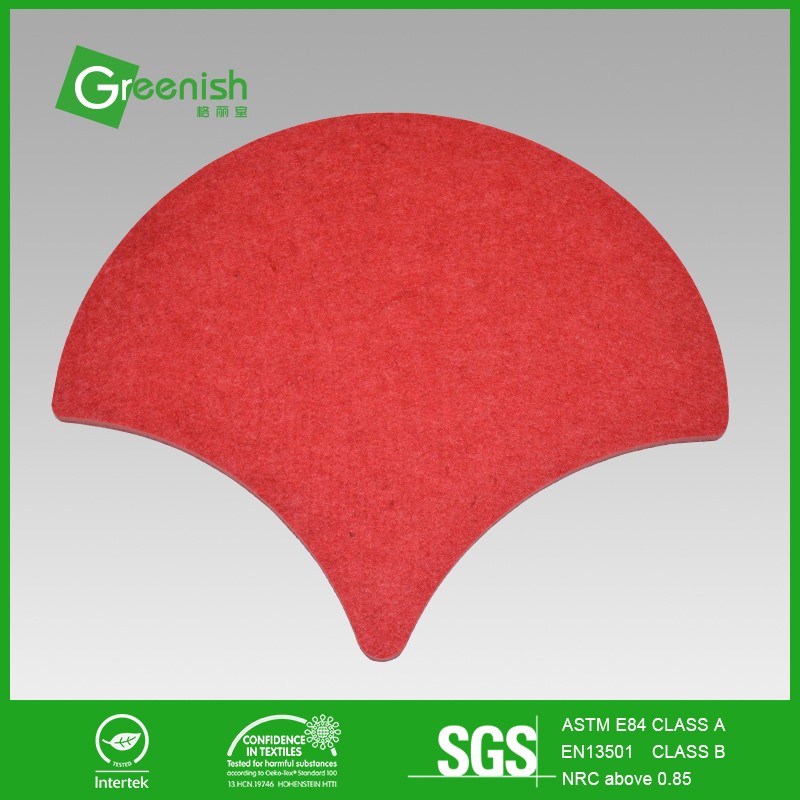 Decorative polyester felt fabric felt covered panels