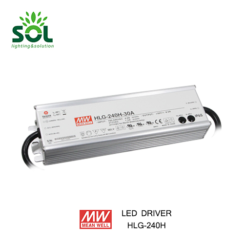 MW HLG-185H-30 Operates From 90~305VAC 185W 30V LED Driver