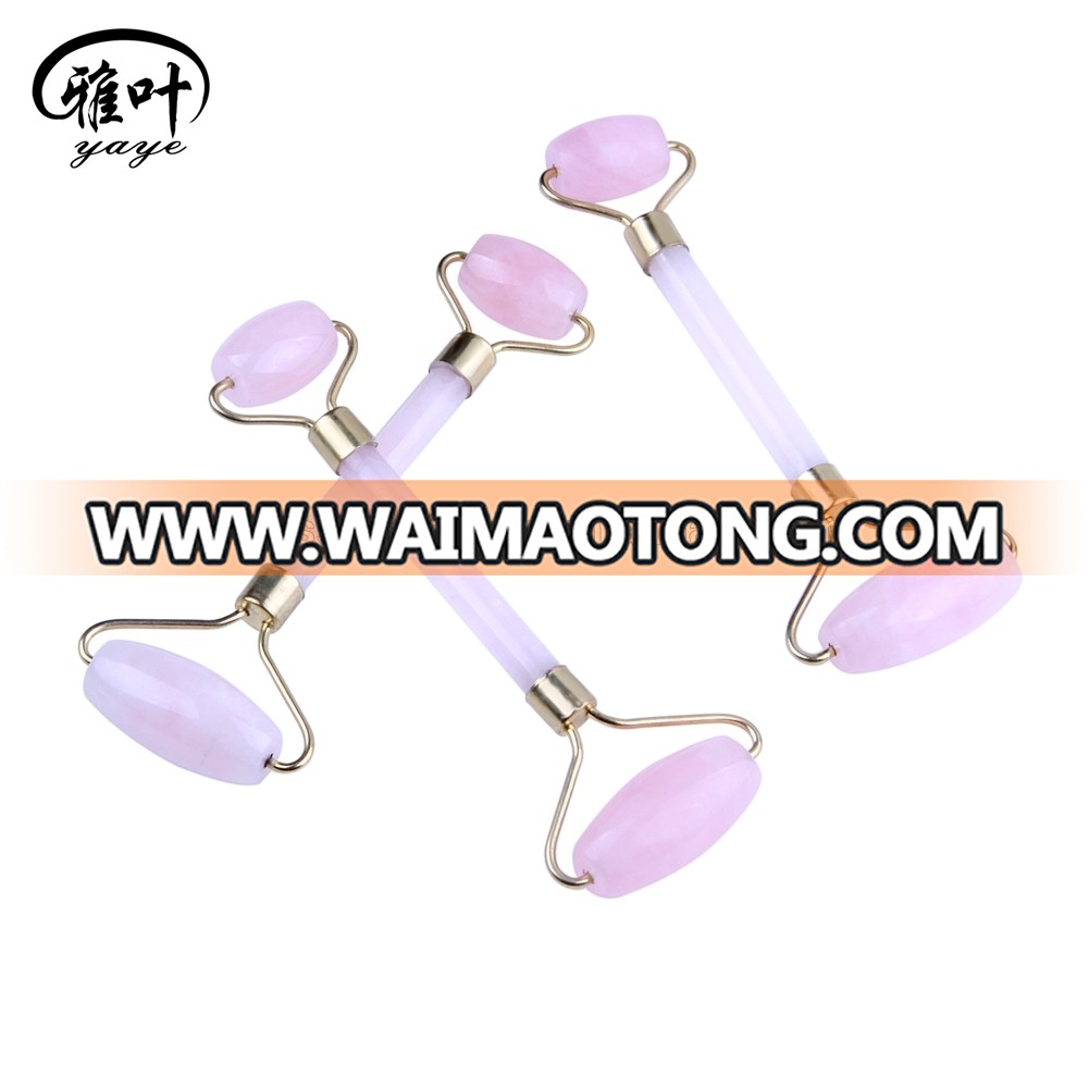 Rose Quartz Facial Jade Roller Body Massage Jade Roller For Wholesale