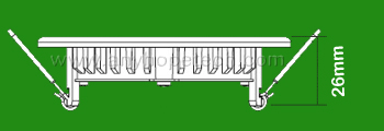 High efficiency 340lm battery backup led emergency ceiling light with CE RoHS Certification