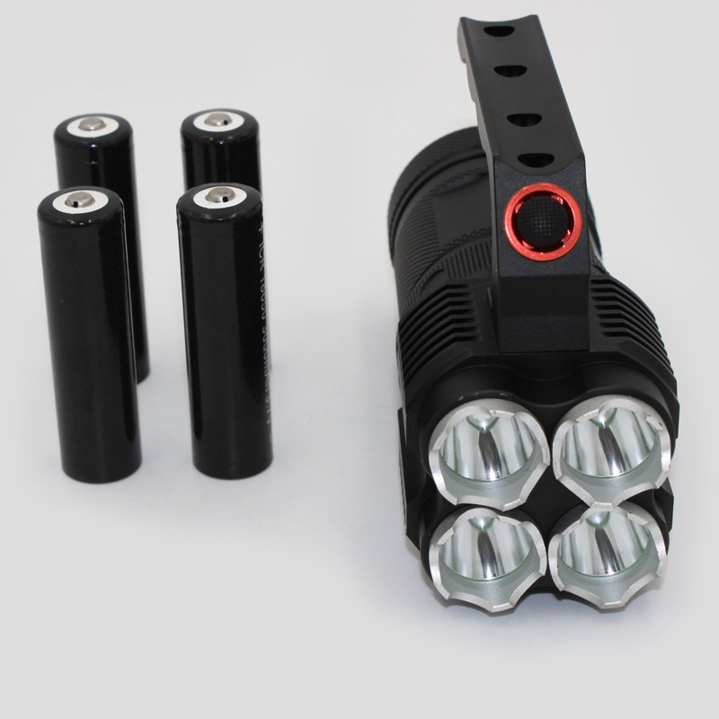 Camping Flashlight Led 4 * Crees XM-L2 LED 4500 Lumens Light 40W Rechargeable Torch Lamp Flashlights