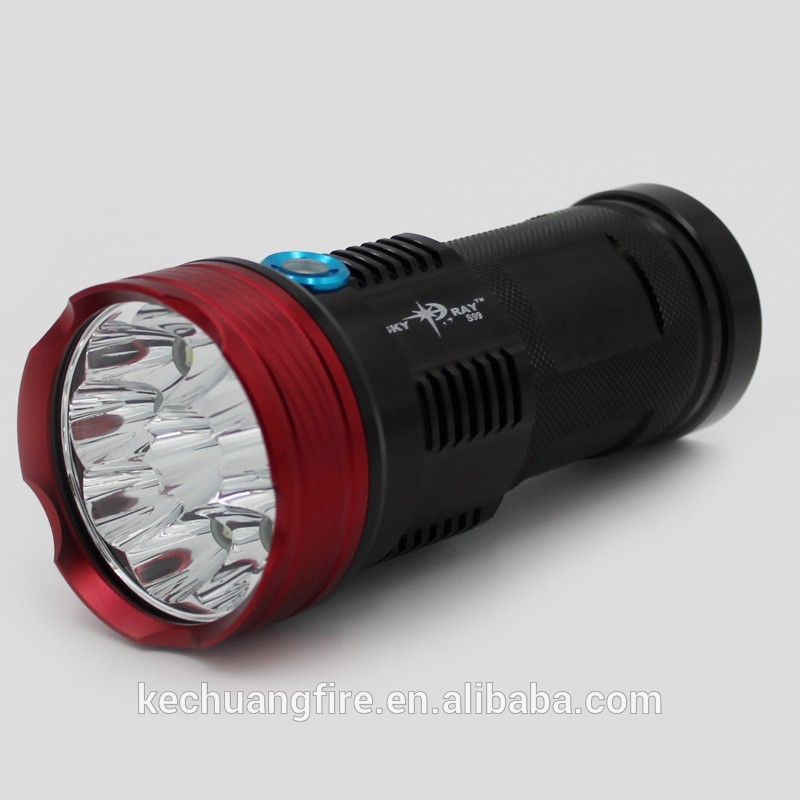 12000 Lumens Light Flashlamp 10 x XM-L T6 LED Flashlight Torch Lamp Lights For Hunting Camping