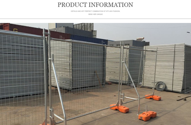 2.4m x2.1m Hot-dipped galvanized Australia temporary fence