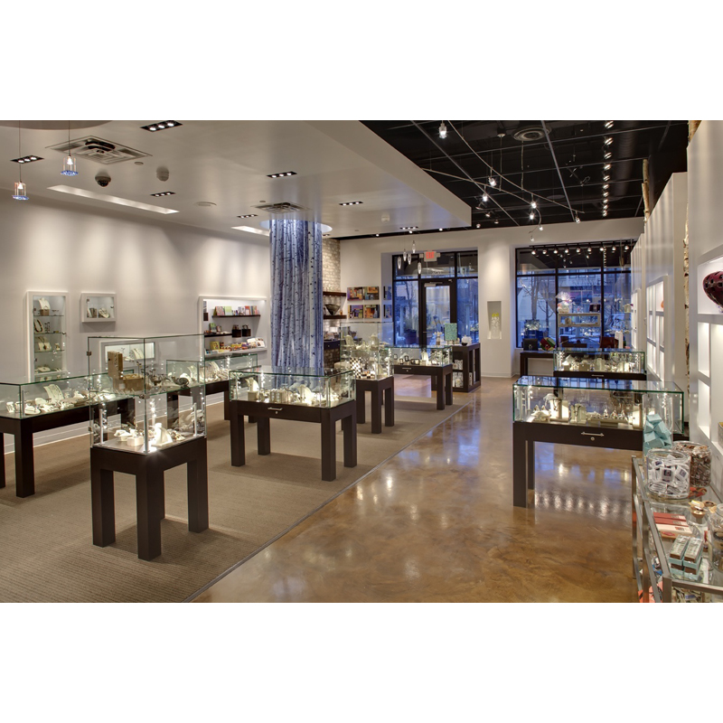 Wholesale Jewelry Shop Furniture Design Glass Display Showcase LED Jewellery Shop Display For Sale