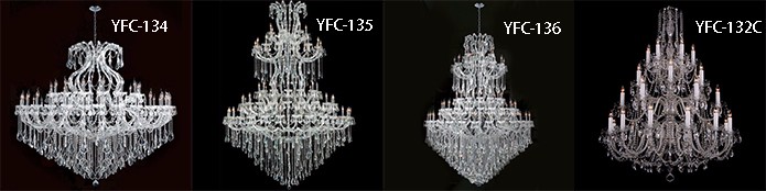 very large size tiered energy saving light source wedding hotel banquet hall chandelier lighting for high ceiling