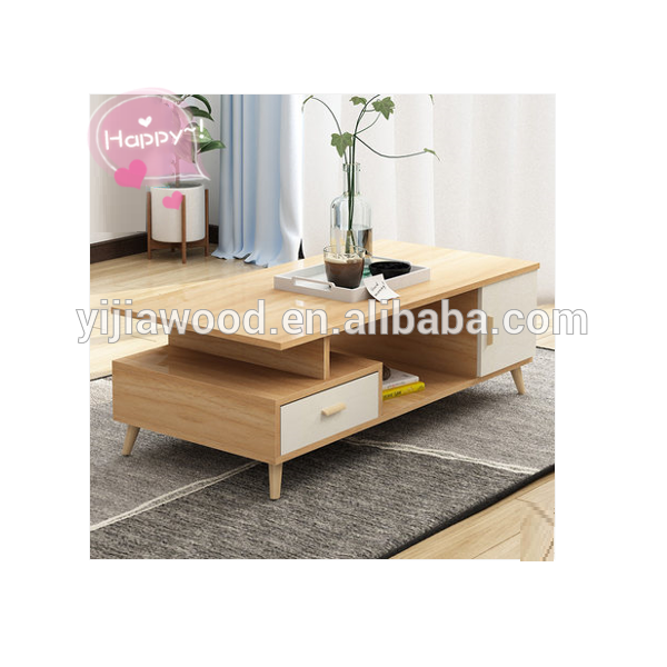 coffee table modern mdf material luxurious glass design specification